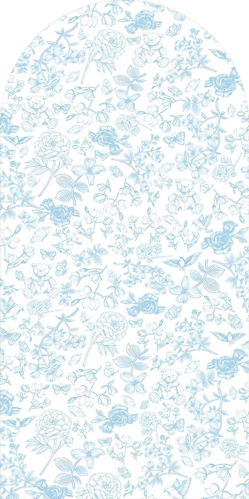 Mehofond ดอกไม้สีฟ้า Arch ฉากหลังเด็กวันเกิดตั้งครรภ์เจ้าสาวงานแต่งงานผีเสื้อตกแต่งภาพพื้นหลัง