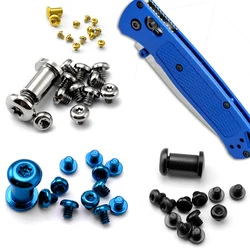 1 Full Set Titanium Alloy Knife Handle Screws for BenchMade Bugout 535 Direct Fit Spindle Custom Made DIY Make Repair Parts Tool
