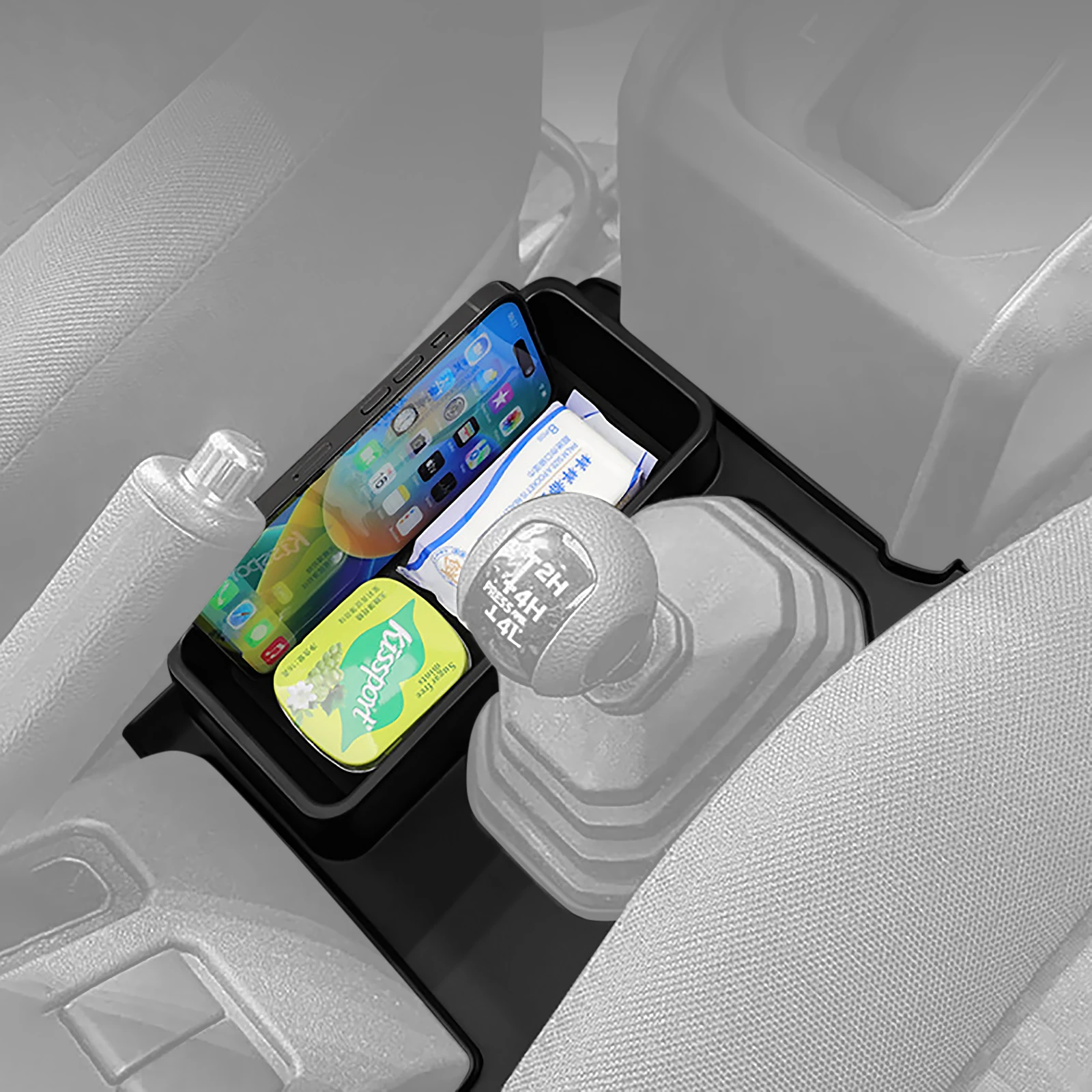 منظم تخزين ناقل الحركة لسوزوكي جيمي 2024 2025 أوتوماتيكي 4WD ذراع السرعة الجانبي ترتيب صينية ملحقات وحدة التحكم المركزية