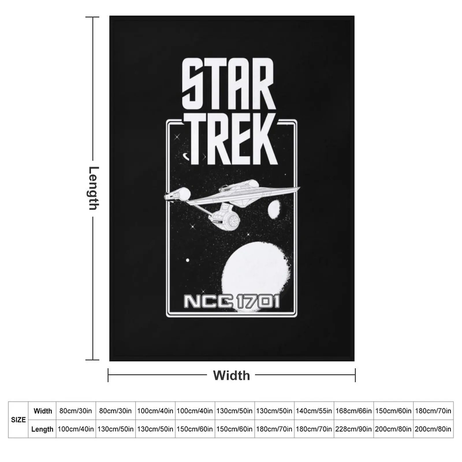 Enterprise NCC 1701 Black and White Throw Blanket Beautifuls Bed Luxury Fashion Sofas Blankets