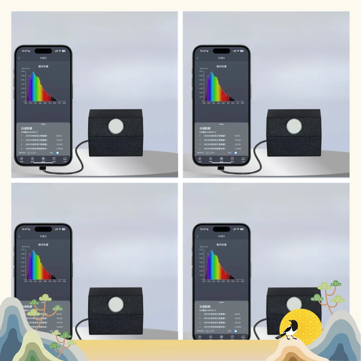 Y3 Basic Spectrometer Portable Spectral Illuminance Meter Can Measure Ppfd Spectral Wavelength