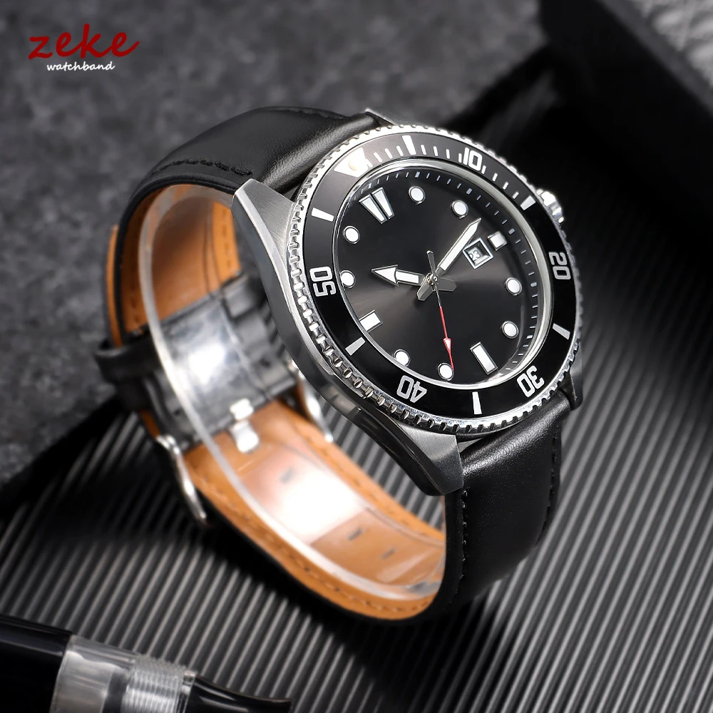 Genuine Leather Watch Band Cal - Leather Watch Band Men 评论和价格