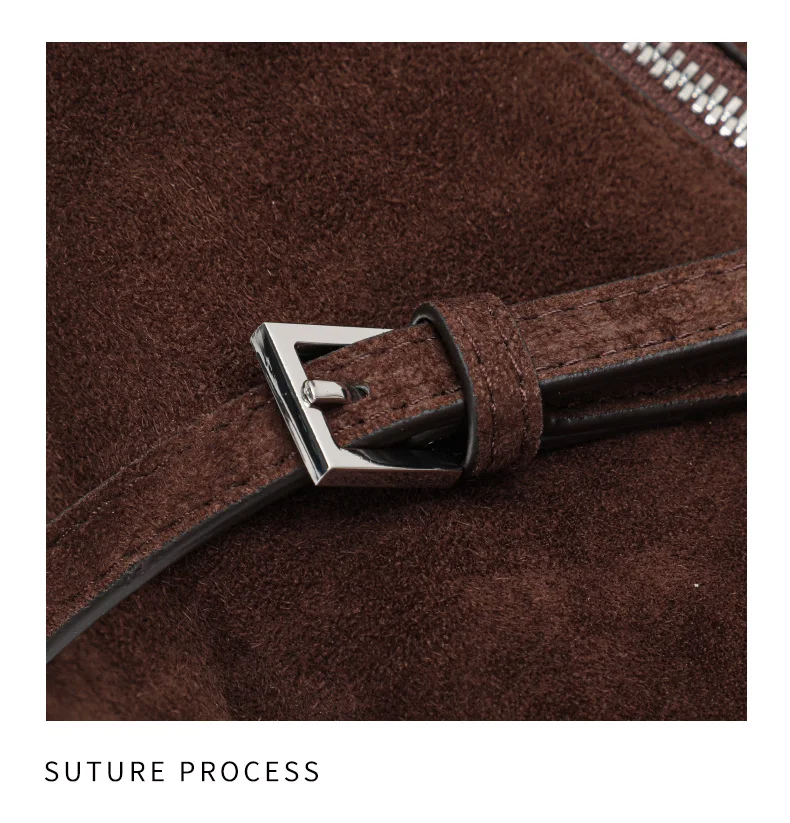 Aidrani Retro Matte Kuhleder-Kissen-Tasche, vielseitige Schulter- und Umhängetasche für Damen, hochwertige und exklusive Schultertasche – Detail 13
