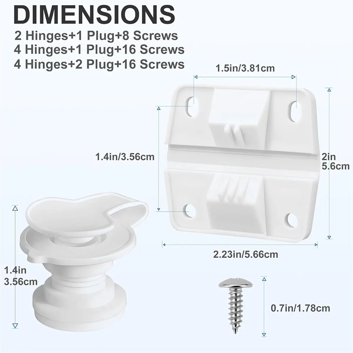2026 New Tool For Cooler Drain Plug Kit Easy No-Drill Install. Hinges. Restores Cooler for Camping, Fishing Tailgating