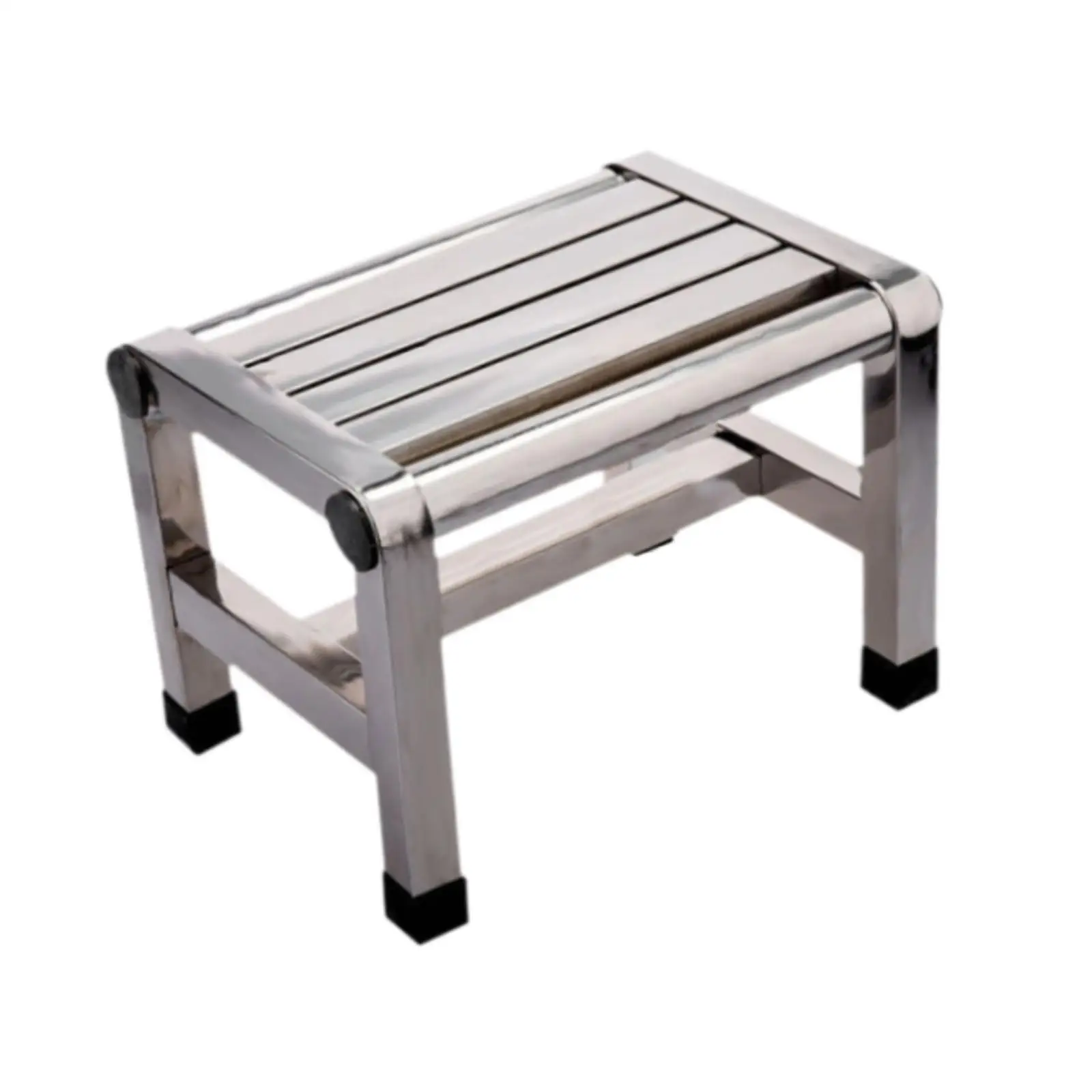 Shoe Changing Stool Stainless Steel Small Shower Chair Bench Elegant Durable Seat for Kitchen and Bathroom