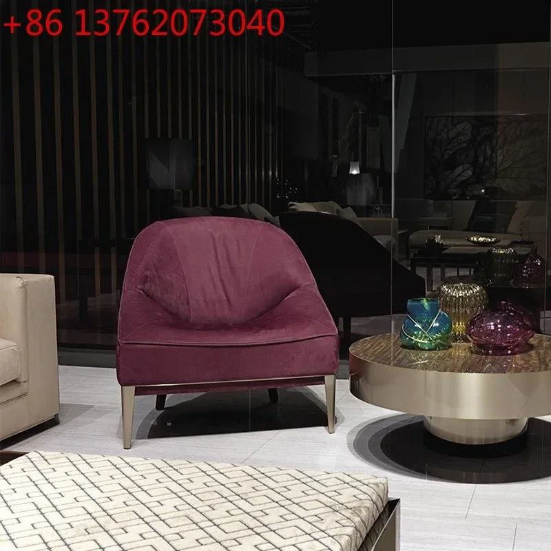 Italian ROSEMARY single sofa chair simple modern light luxury designer villa guest