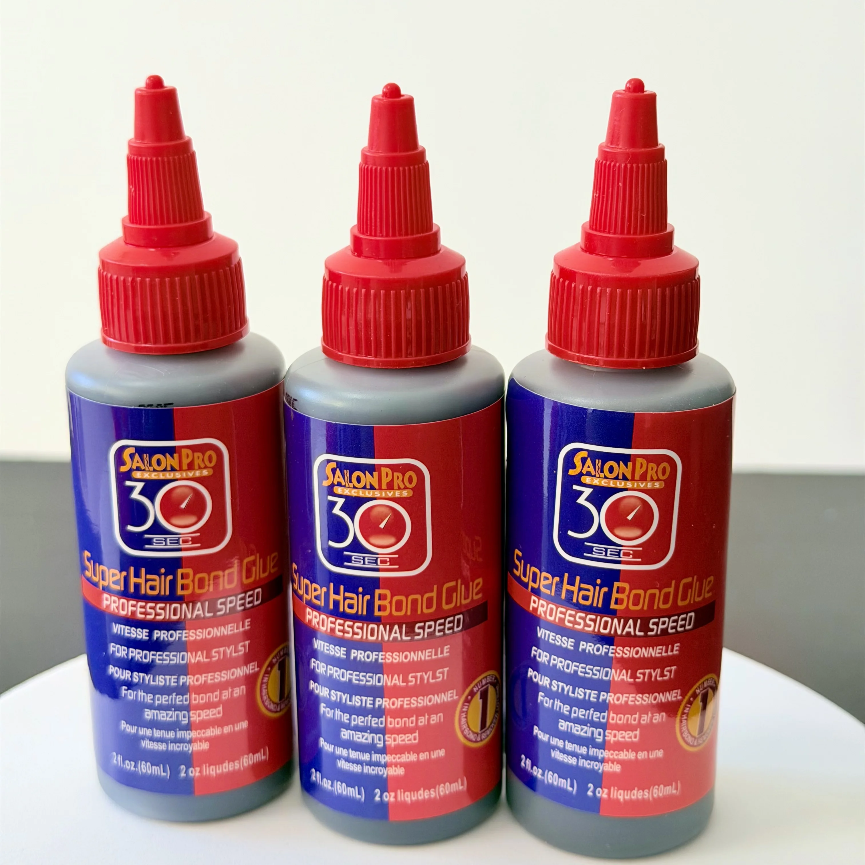 Wholesale Salon Pro 30 Sec Super Hair Bond Glue 4Oz 118ml, Professional Bonding Adhesive, Fast-Drying Wig Glue, Strong Hold)