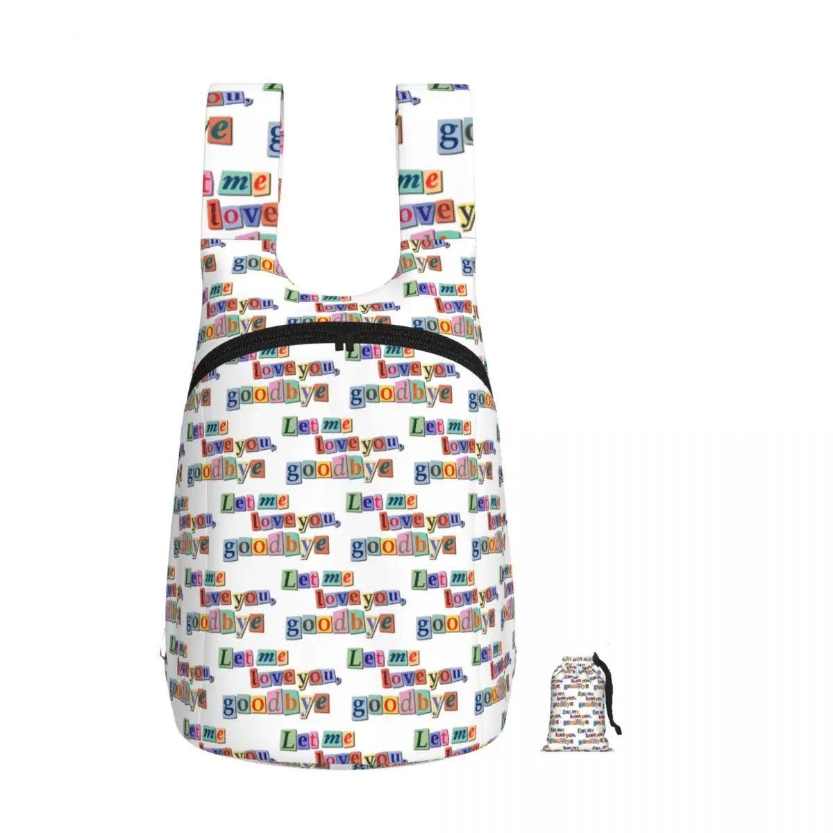 Let Me Love You, Goodbye Backpack Student Storage BookBag Kids School Bag Computer Shoulder Bags for Men Women