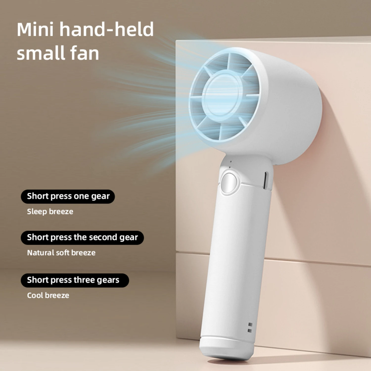 Mini USB Handheld Fan - Portable, Compact, Lightweight Cooling for Travel, Gym, Office & Home
