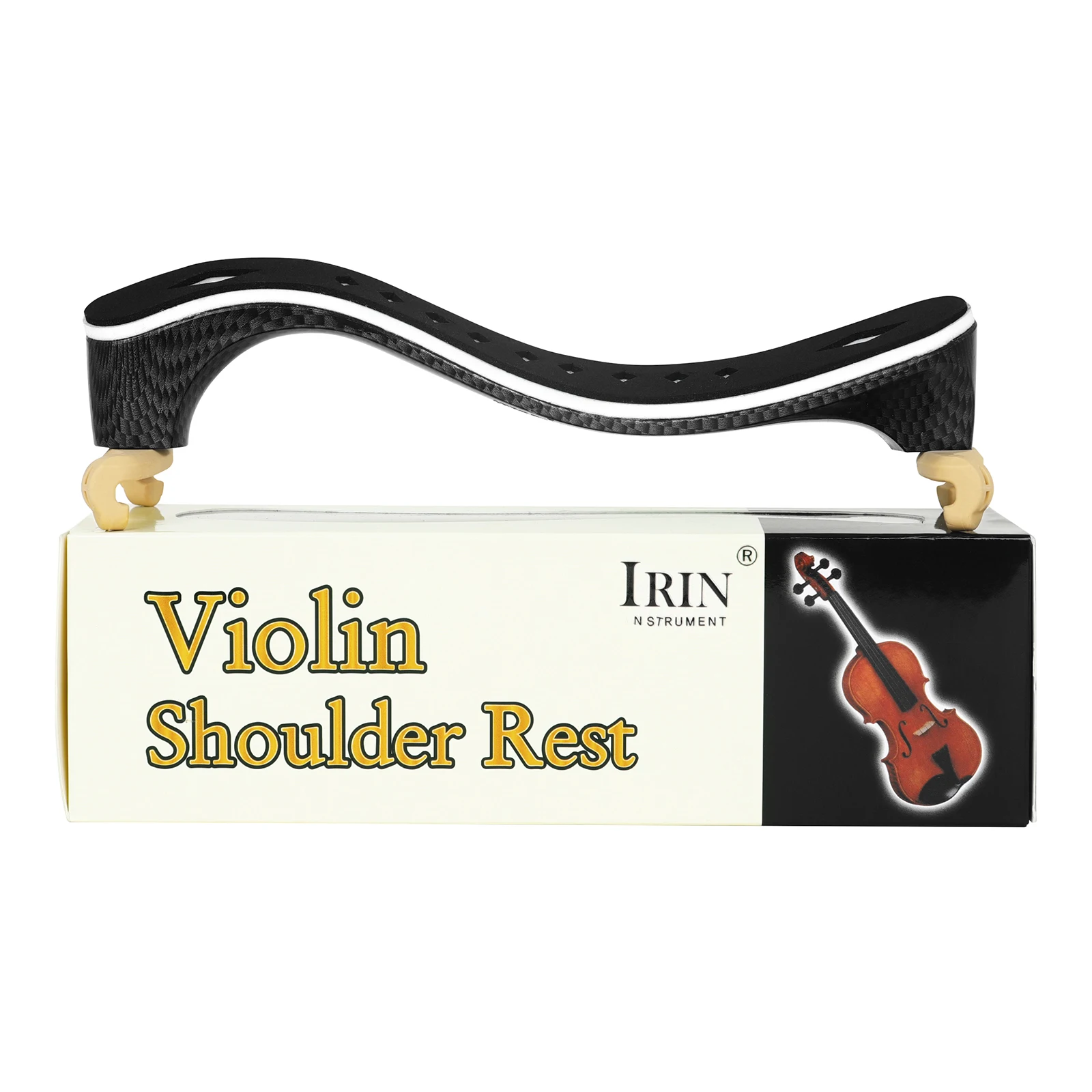 

IRIN Violin Shoulder Pad Black Carbon fibre Professional 4/4 Shoulder For Beginners Stringed Instrument Parts & Accessories