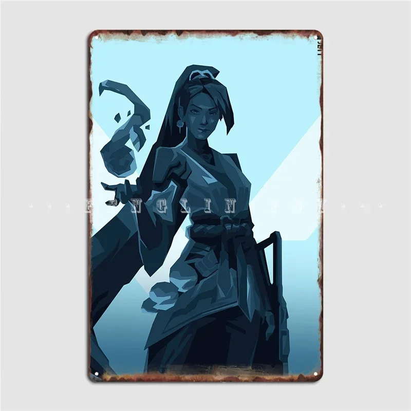 Agent Sage Valorant Metal Sign Club Party Customize Kitchen Painting Décor Tin Sign Posters