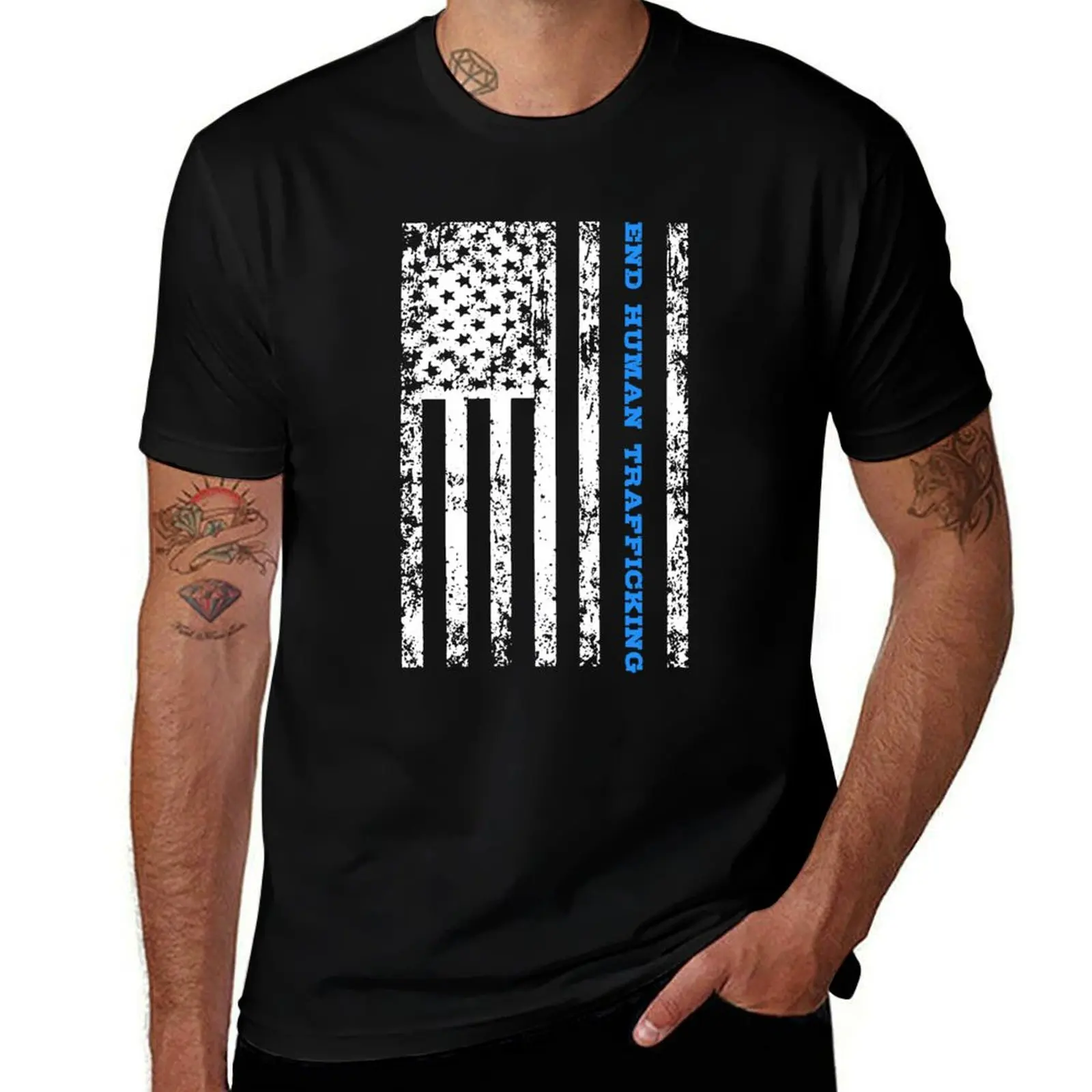 End Human Trafficking T-Shirt Large Size Breathable Tee