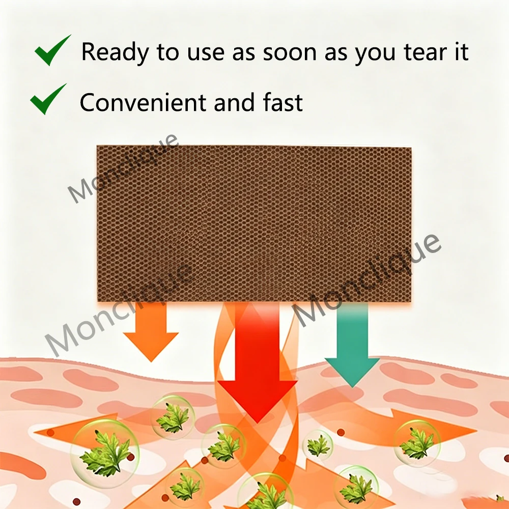 10/100PCS Hip Hot Compress Portable Hip Soothing Patch Lasting Heating Waist Leg Care Relax Muscles Promotes Blood Circulation