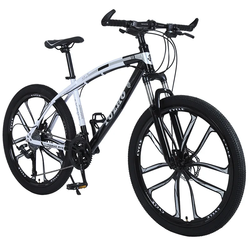 Cycling City Variable Speed Shock Bike Double Disc Brake Spoke Wheel Cycling City Mountain Bicycle Outdoor Off-Road Bike 26 inch