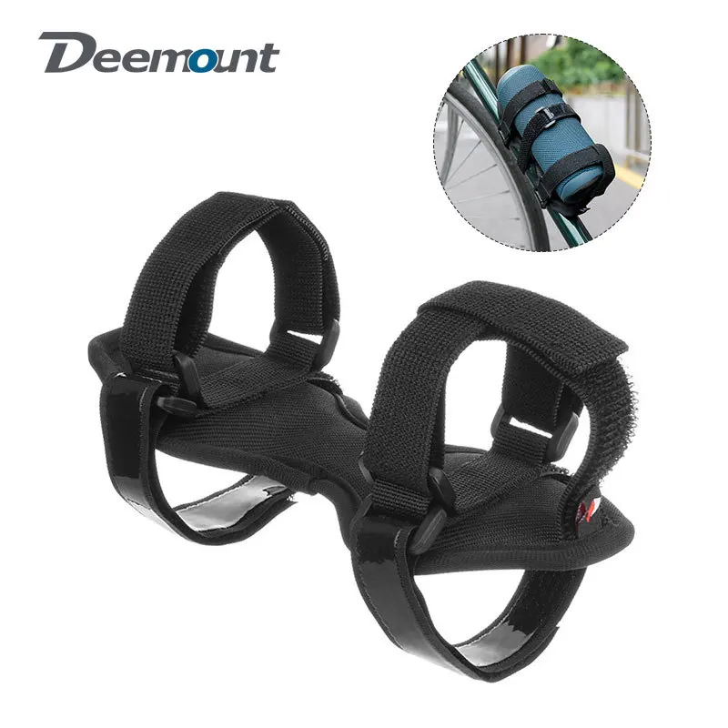 DEEMOUNT Bicycle Audio Bluetooth Strap Water Bottle Frame Bicycle Speaker Fixing Frame Anti Slip Hook And Loop Fastener Strap