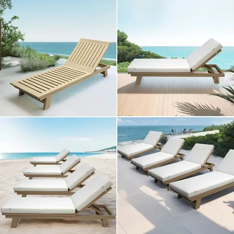 Swimming Pool Chair Sun Lounger Sunbeds Beach Furniture Sun Bed Outdoor Chaise Lounge Sun Loungers Chair for Pool Side
