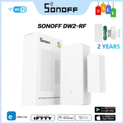 SONOFF DW2 RF 433Mhz Wireless Door Window Sensor Notification Alerts For Smart APP Home Security Alarm Works SONOFF RF Bridge