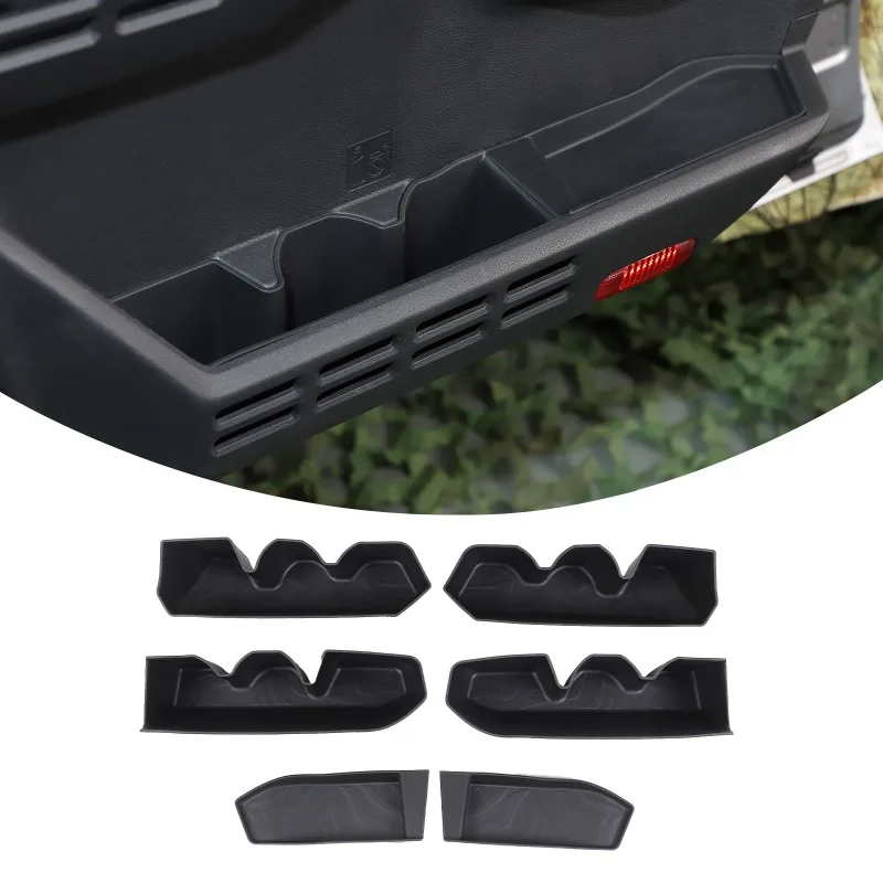 

6pcs TPE For 2024-2026+ Toyota Tacoma Front and Rear Door Lower Storage Tray Mats Anti-soiling pad Car Organizer Accessories