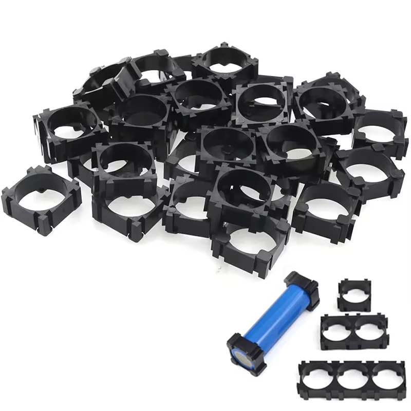 100Pcs 18650 Battery Holder Cylindrical Plastic Spacer Case Li-ion Cell Holder Anti Vibration Bracket For DIY Battery Pack Kit
