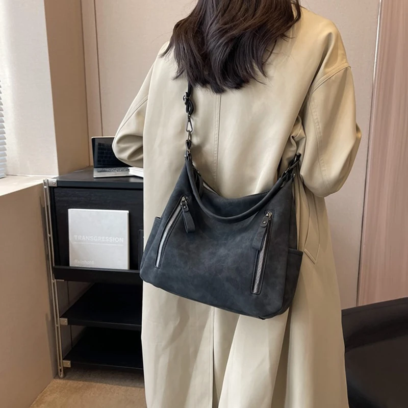 Matte Leather Women Shoulder Bag Large Capacity Winter Travel Female Handbags Crossbody Bags Brand Design Shopper Totes bolsas