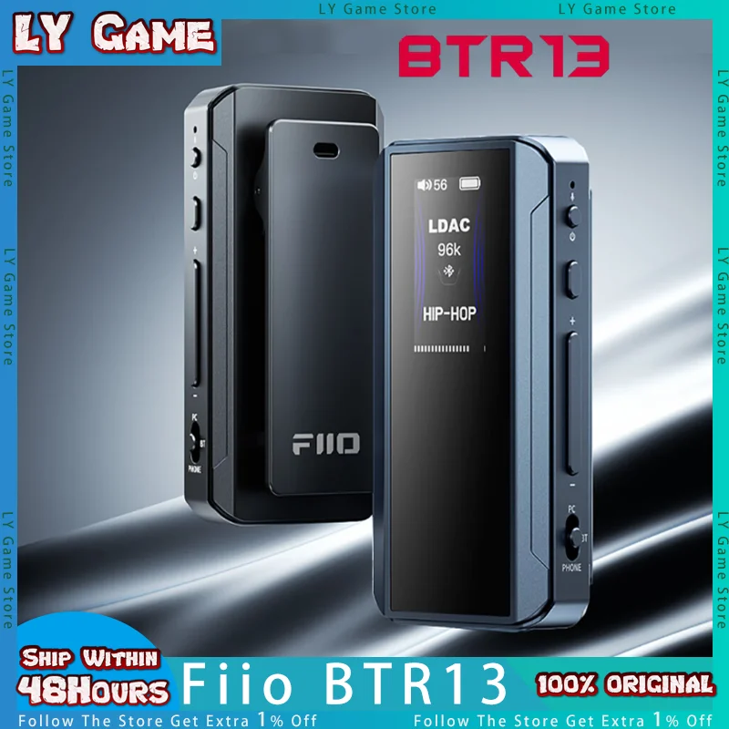 FiiO BTR13 Bluetooth Headphone Amplifier With LDAC, aptX Adaptive,HD, AAC (Dual CS43131 3.5mm Unbalanced & 4.4mm Balanced Custom