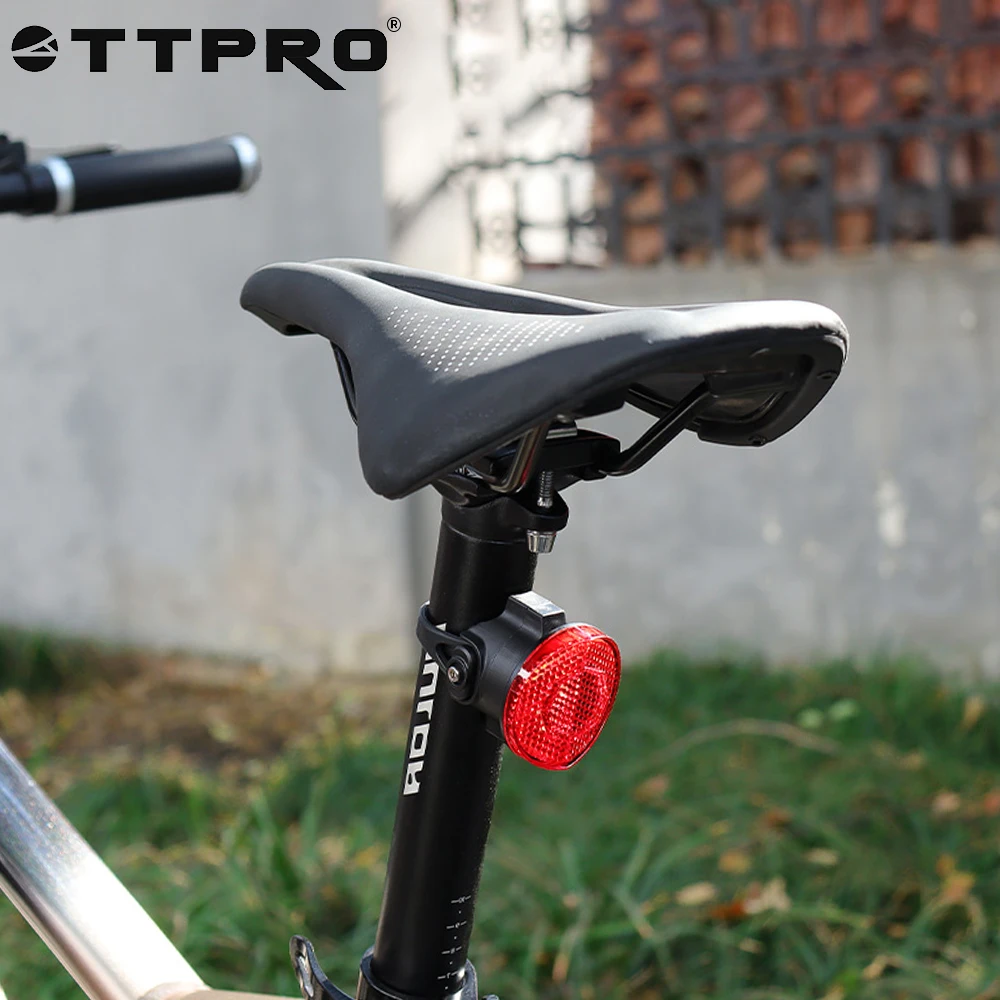 

TTPRO Waterproof Bike Rear Reflector Tail Light Safe Riding Red Warning Light Easy To Install Cycling Accessories