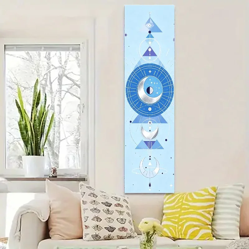 VIKAMA Yoga Chakra Wall Hanging – Glowing Rainbow Orbs, Mindfulness, Zen Bedroom Decor