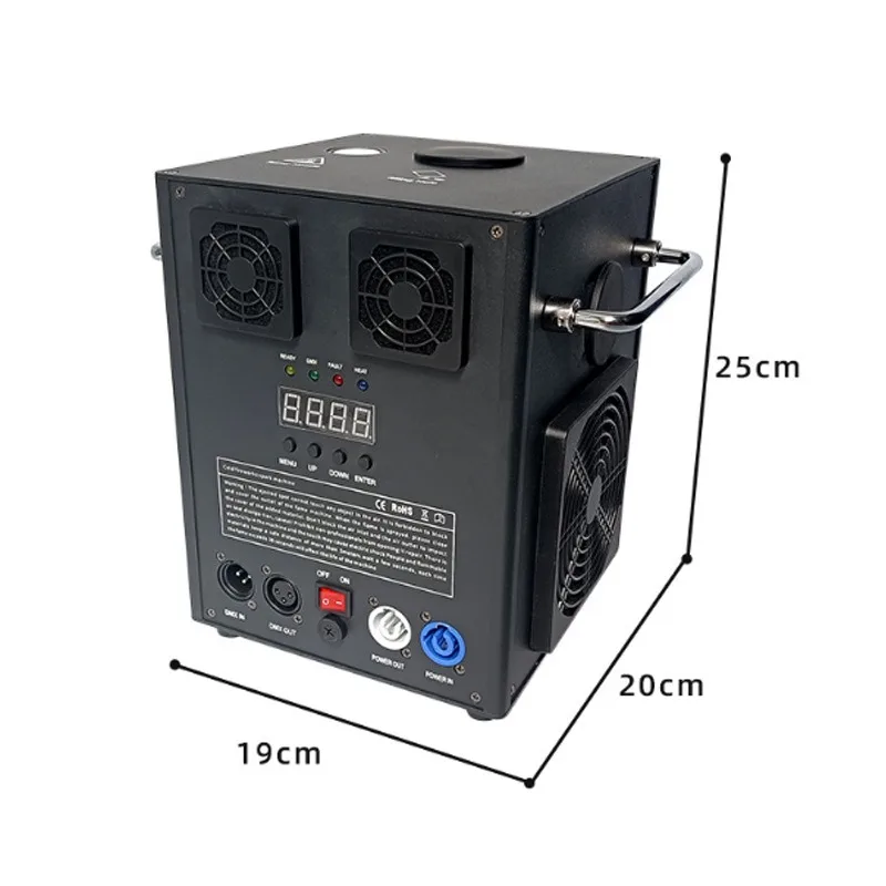 Machine de pulvérisation électronique de scène, accessoires d'ambiance, Machine Starlight à effets spéciaux noirs