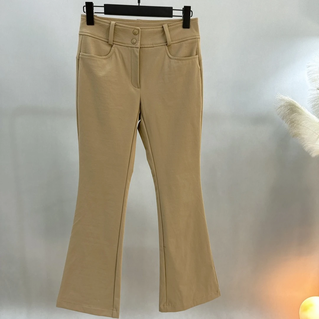 Women's Golf Flared Pants 2026 Fall New Korean Style Fashion Versatile Casual Sporty Slim Fit Slimming Breathable Stretch Soft