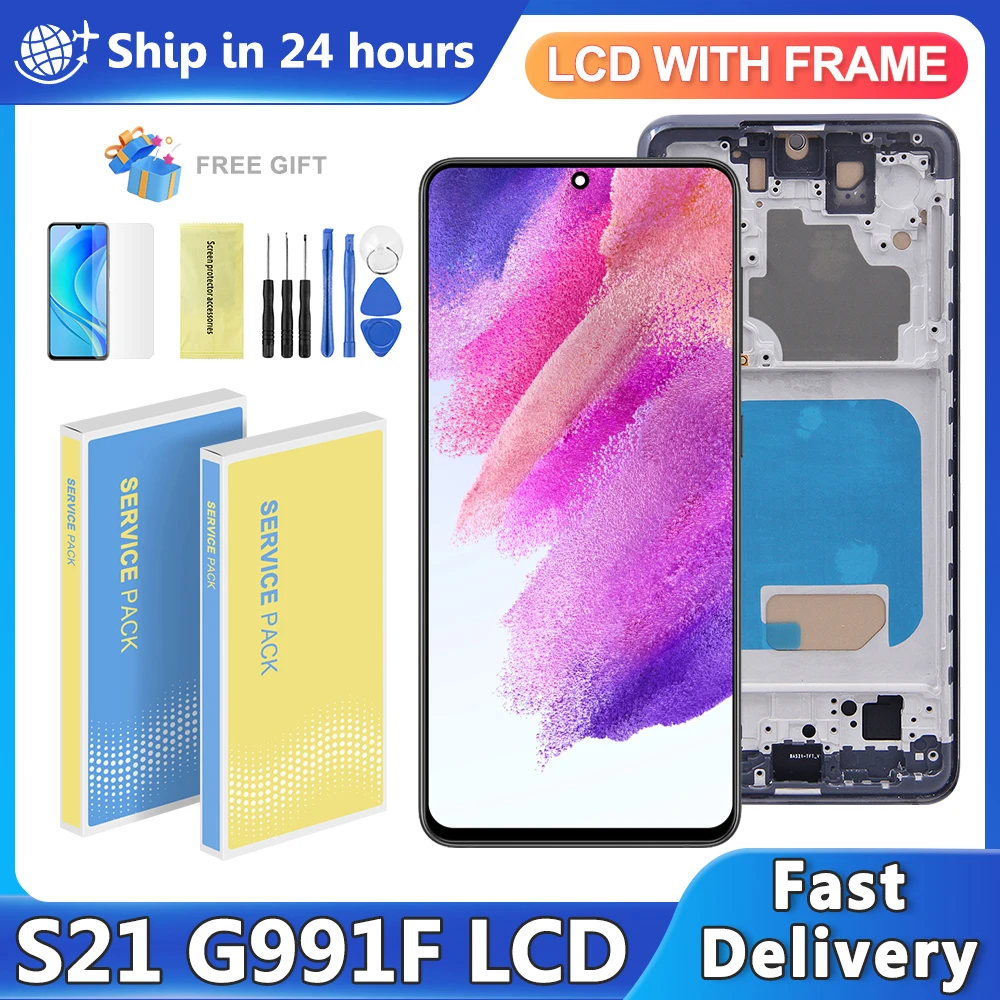 6.12'' TFT For Samsung S21 5G LCD Display SM-G991B G991B/DS G991U Touch Screen Digitizer Assembly Replacement For S21 Display