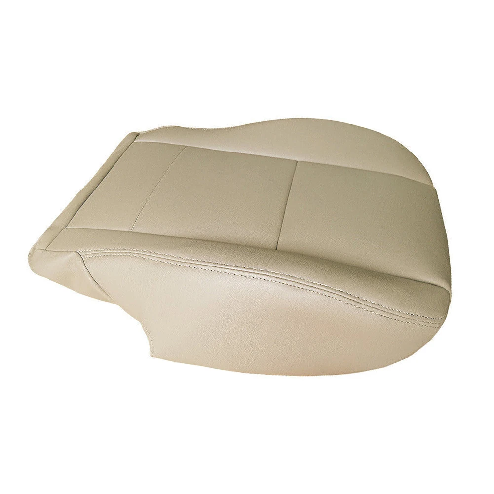 Driver Bottom Seat Cover Beige PU Leather Fit for Toyota Tundra Sequoia 2000 2001 2002 2003 2004