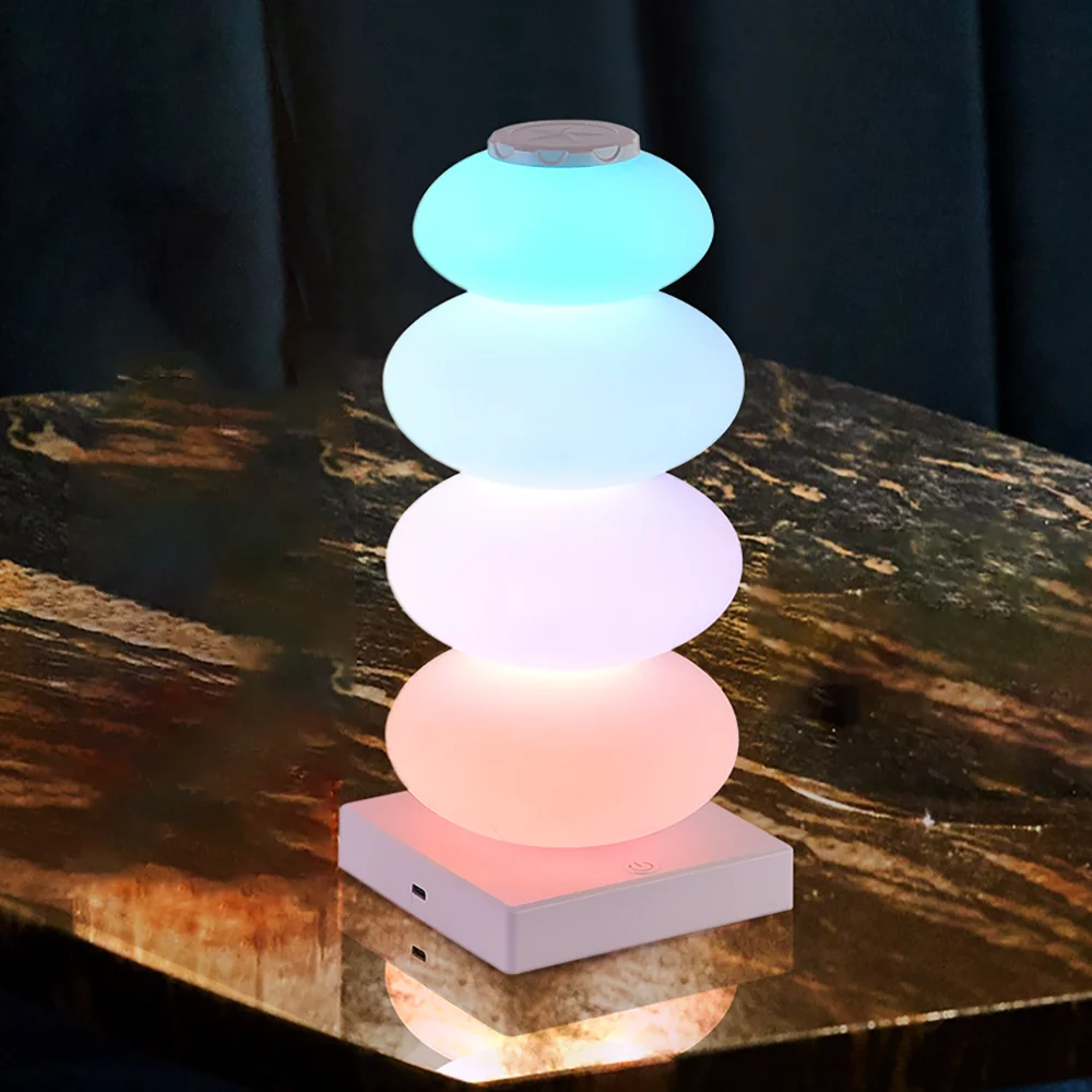 

Bedroom bedside table decorative light DIY color changing table lamp RGB 16 color LED light touch switch Multi step light