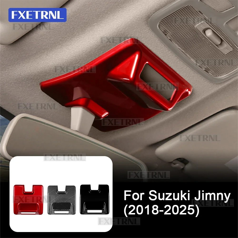 

For Suzuki Jimny 2018 2019 2020 2021 2022 2023 2024 2025 ABS Carbon Fiber Glossy Black Car Indicator Light Panel Sticker