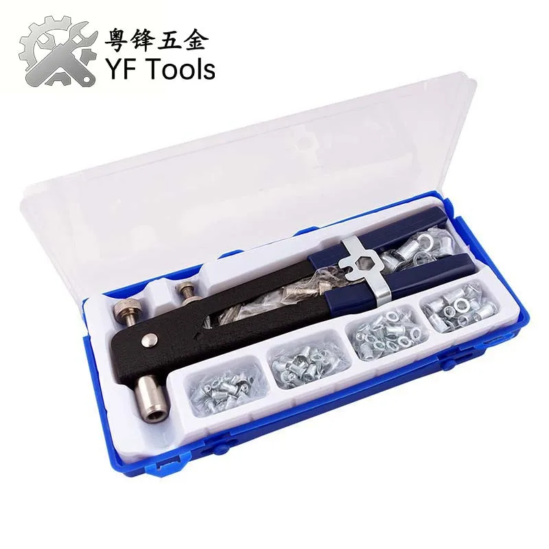 86Pcs Manual Pull Mother Gun Set 106pcs Manual Ram Gun Factory Pull Cap Gun Nut Gun Rivet rivet gun