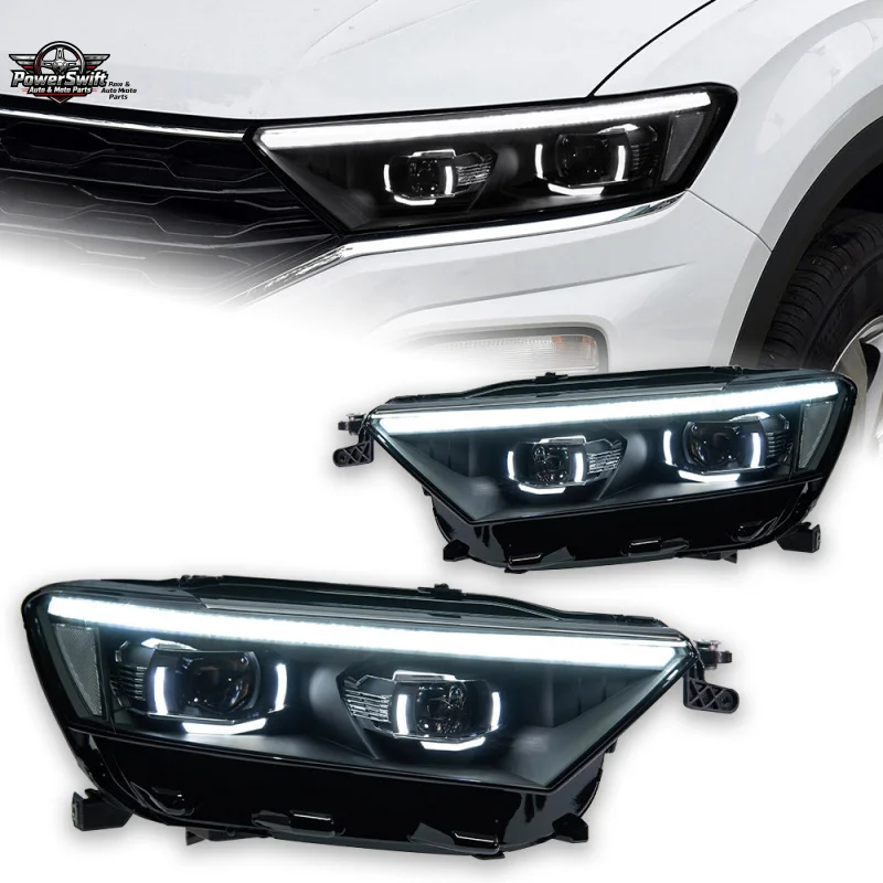 Suitable for 2017-2020 Volkswagen T- Headlight T-Roc LED Daytime Running Light Modification Assembly Dynamic Turn Signal