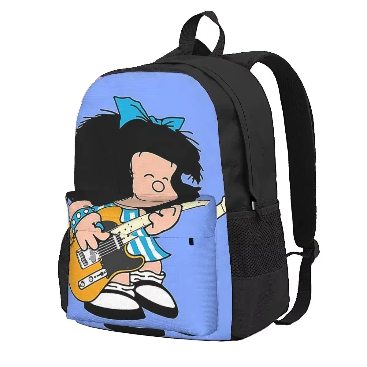 

Mafalda Anime Plaid Backpacks Boys Girls Bookbag Students School Bags Cartoon Kids Rucksack Travel Rucksack Shoulder Bag