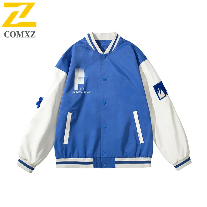 سترة EiAO للزوجين بيسبول مقاومة للماء ومضادة للرياح معطف فضفاض للمراهقين للتخييم والمشي لمسافات طويلة وصيد الأسماك موضة الشباب العصرية #2