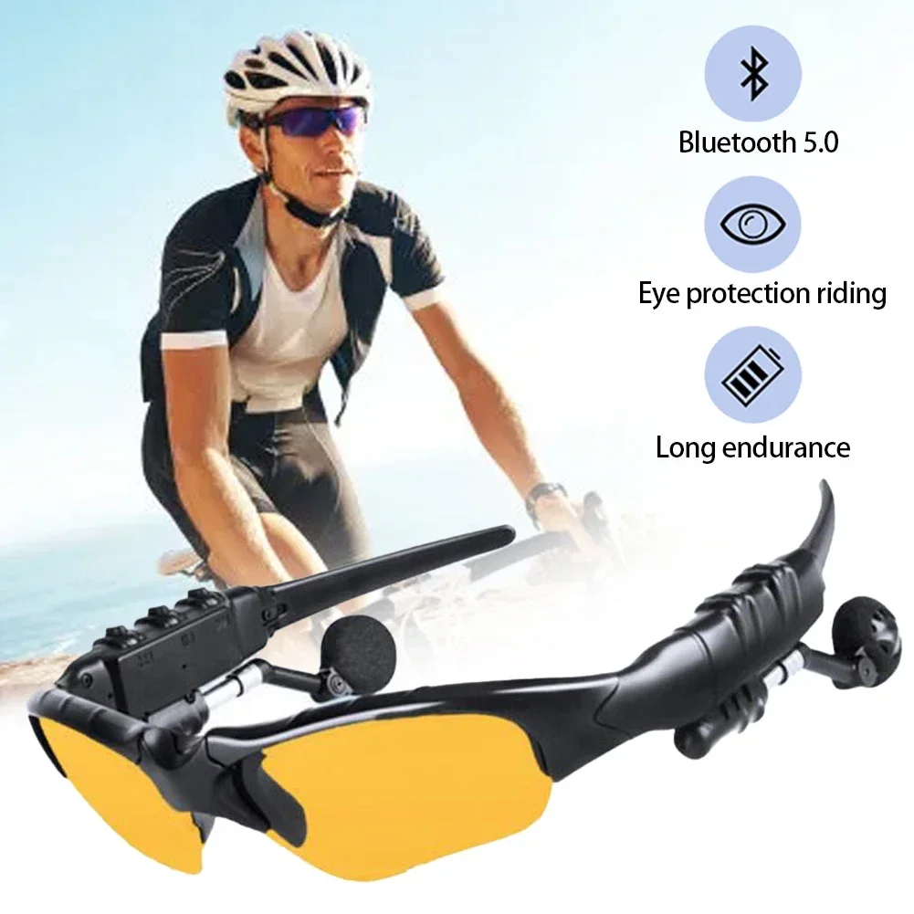 Lunettes de soleil intelligentes avec son surround, écouteurs audio Bluetooth, lunettes polarisées pour les sports de plein air, le cyclisme, écouter de la musique, les appels, 5.0