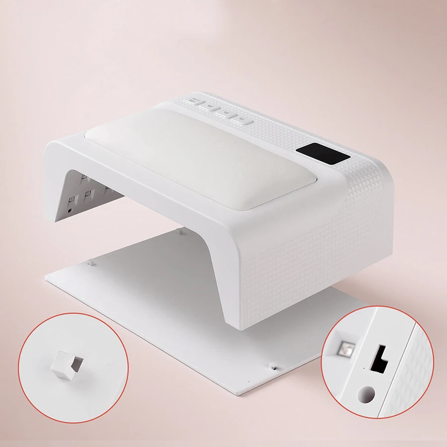Professionale per due mani che polimerizza l'asciugatrice per unghie, macchina per manicure, pedicure, lampada UV LED per unghie