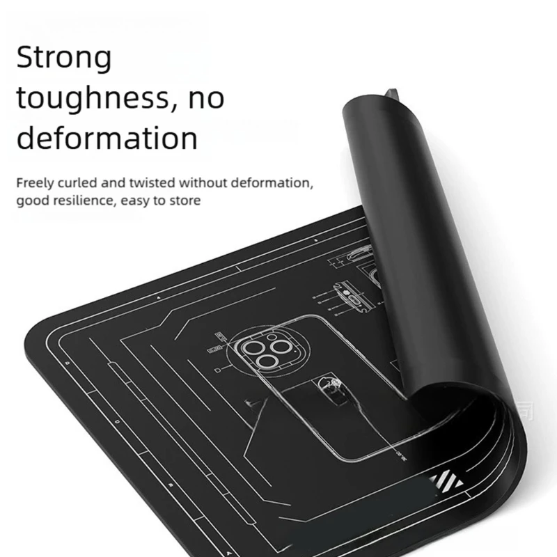 Heat Resistant Electronics Repair Mats With Nonstick Silicone Surfaces Waterproof Workspaces For Soldering Guns Delicate M4YD