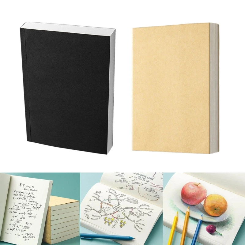 Thick Notebook Journal Thick Sketchbook 368 Pages Unlined Drawing Book Notepads