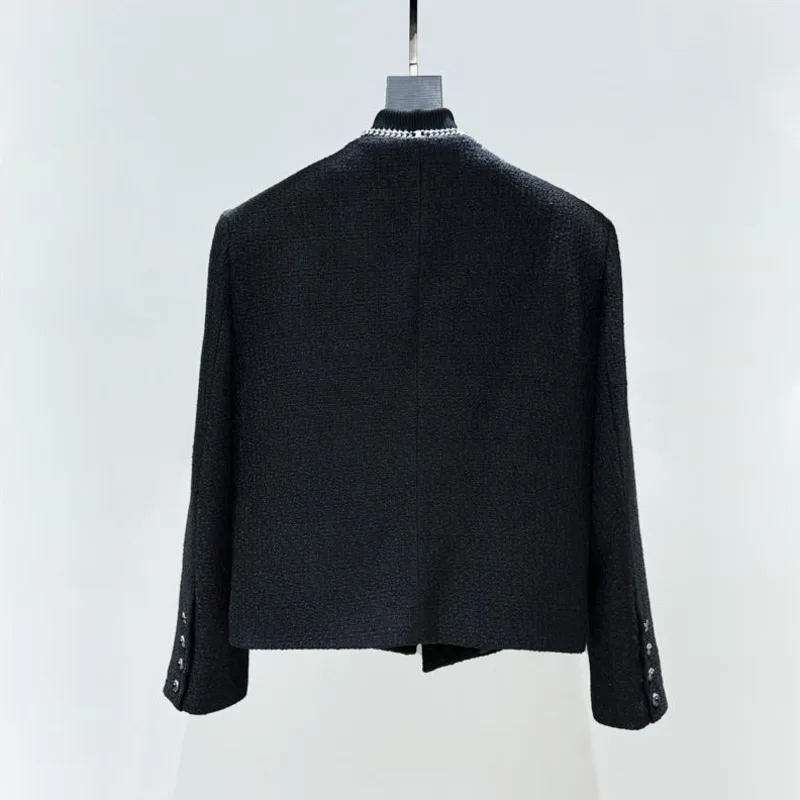 WVGA Spring Autumn New Men's Tide Elegant Darkwear Trendy Short Jacket Niche Chic Casual High-end Brooch Decoration Coats W18294