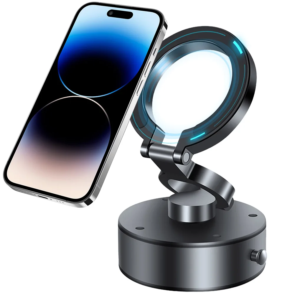 

Magnetic Car Phone Holder Car Phone Bracket Tri-fold Foldable Phone Stand Hands Free Smartphone Support Car Accessories