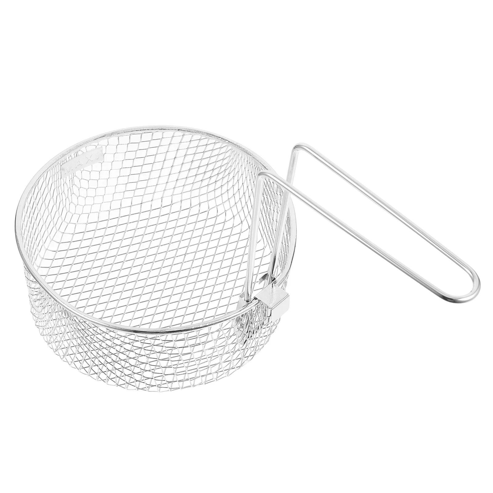 

Stainless Steel Frying Basket Large Capacity Nonslip Handle Deep Fry Basket for Snack Cooking