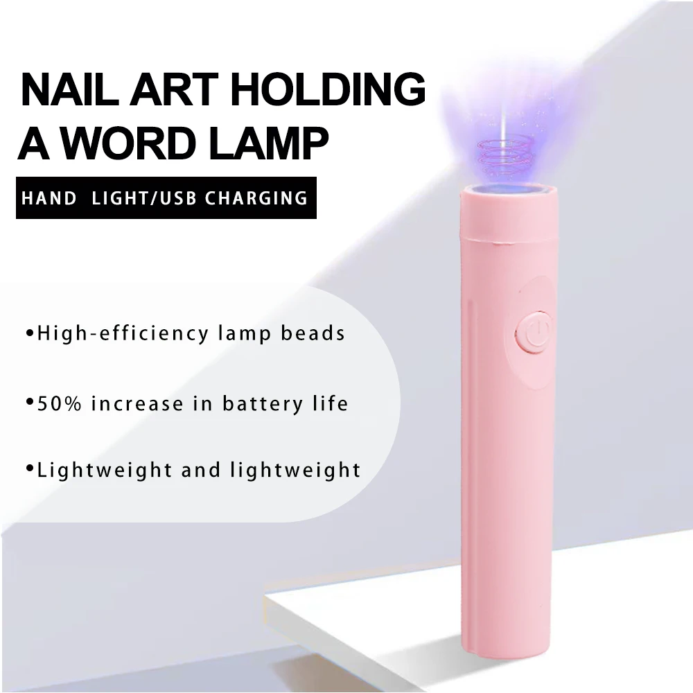แบบพกพาเล็บแห้งสะดวกมือถือ UV LED โคมไฟ MINI สําหรับเล็บเจล Quick Dryer ชาร์จเล็บ UV Light Salon