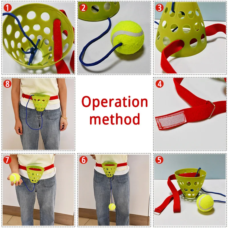 Swing Bucket Toss Game Set Hanging Ball Swing Game For Family Party Coordination Training Eye Waist Cooperative Game For Outdoor
