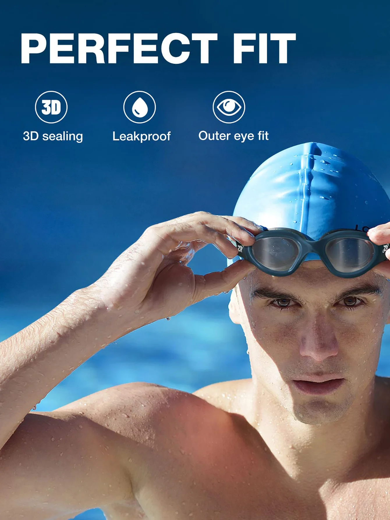 

Новинка 2024, плавательные очки с защитой от запотевания и УФ-излучения для мужчин и женщин, Профессиональные Водонепроницаемые силиконовые очки для плавания высокого разрешения