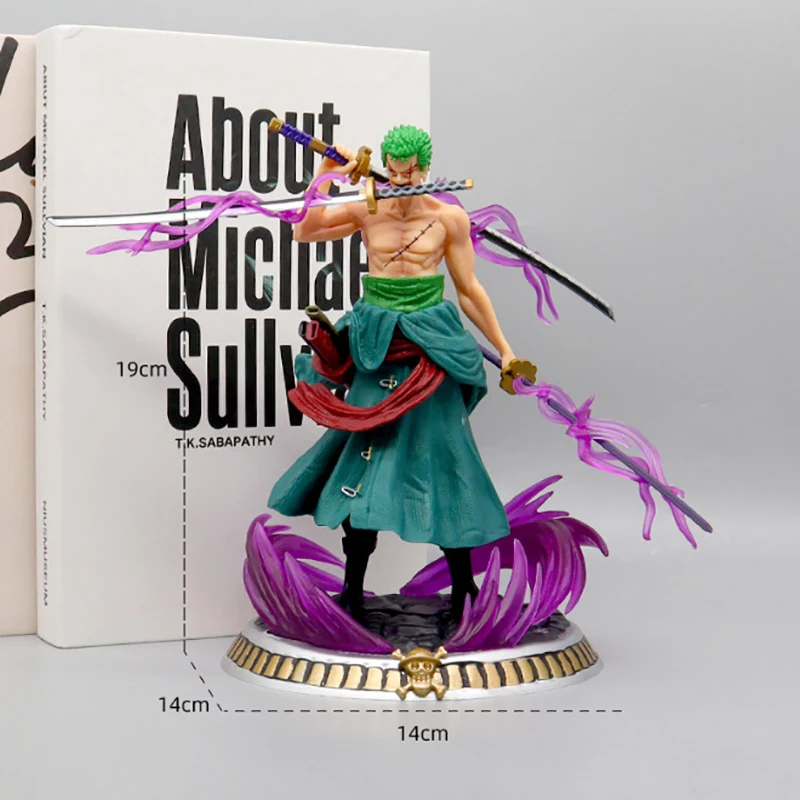 Anime One Piece Roronoa Zoro Anime Action Figure Model Gifts Collectible Figurines for Kids