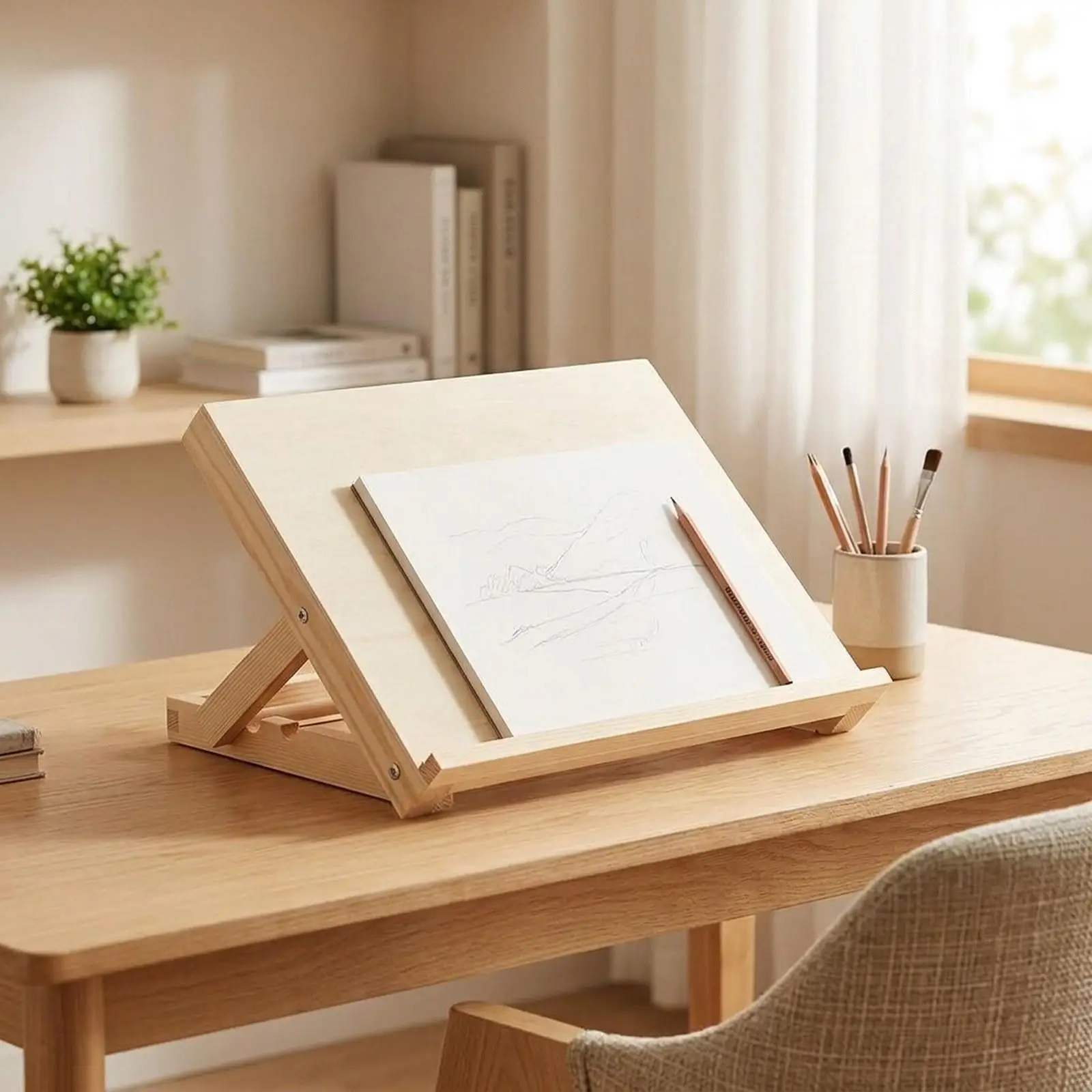 Tabletop Easel for Painting Wooden Foldable Multipurpose Display Stand Desktop Easel Drawing Board Easel for Beginners Painters