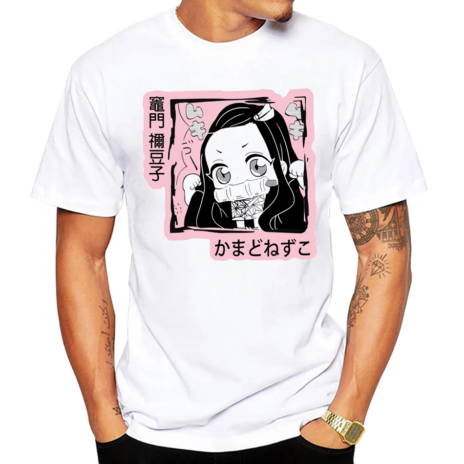 Summer Creative oversized Tshirt Tanjiro Zenitsu Inosuke cosplay/Nezuko Kamado Print Tee Homme Anime funny Plus szie Tshirt